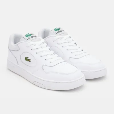 LACOSTE Men's Leather Sneakers -White